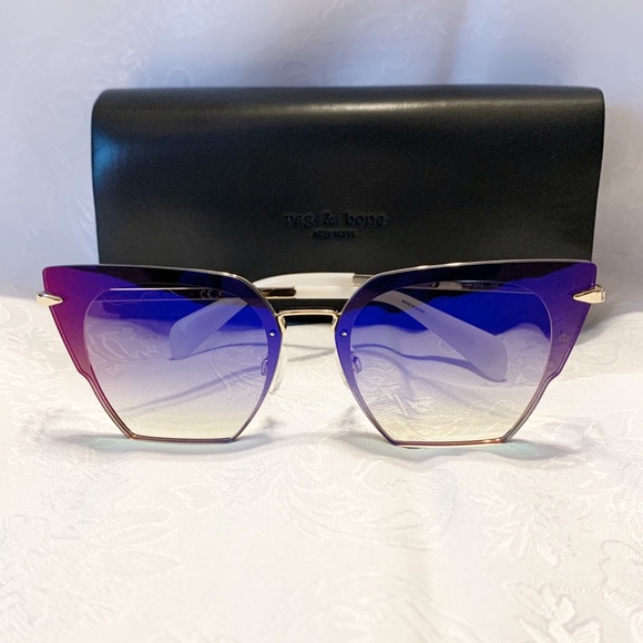 rag & bone Accessories - RAG&BONE 64mm PURPLE MODIFIED CATEYE SUNGLASSES